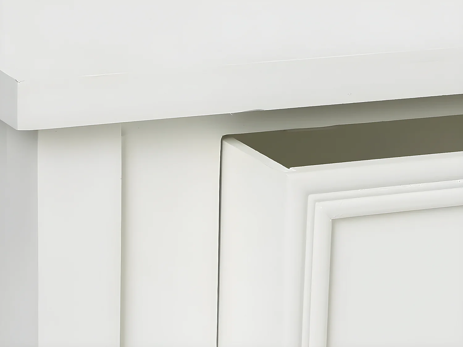 Table d'appoint Table de chevet en bois blanc 1 tiroir H 67 cm