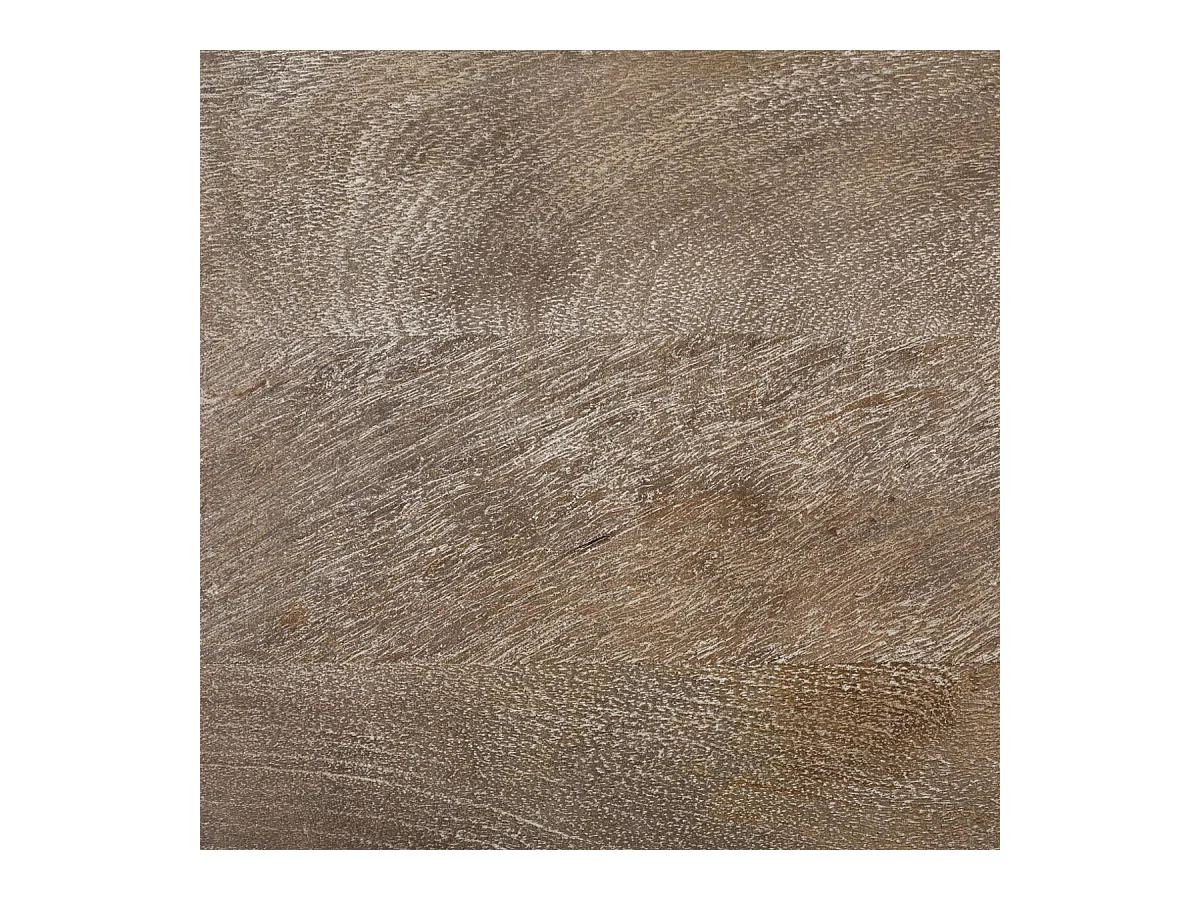 Table d'appoint Table de chevet 3 tiroirs en Bois de Manguier aspect vieilli H 73 cm