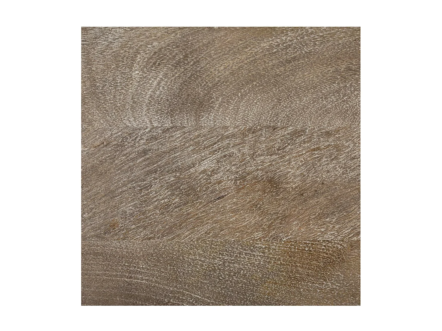 Table d'appoint Table de chevet 3 tiroirs en Bois de Manguier aspect vieilli H 73 cm