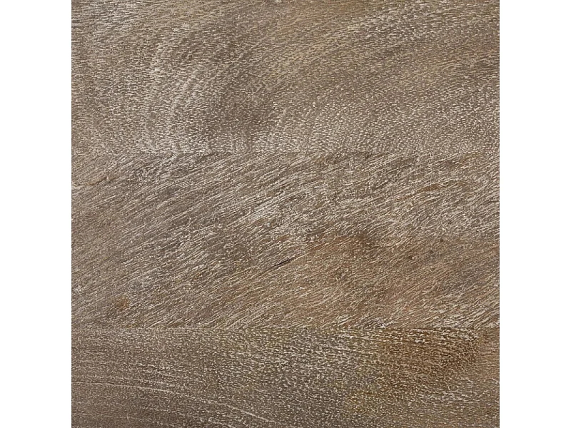 Table d'appoint Table de chevet 3 tiroirs en Bois de Manguier aspect vieilli H 73 cm