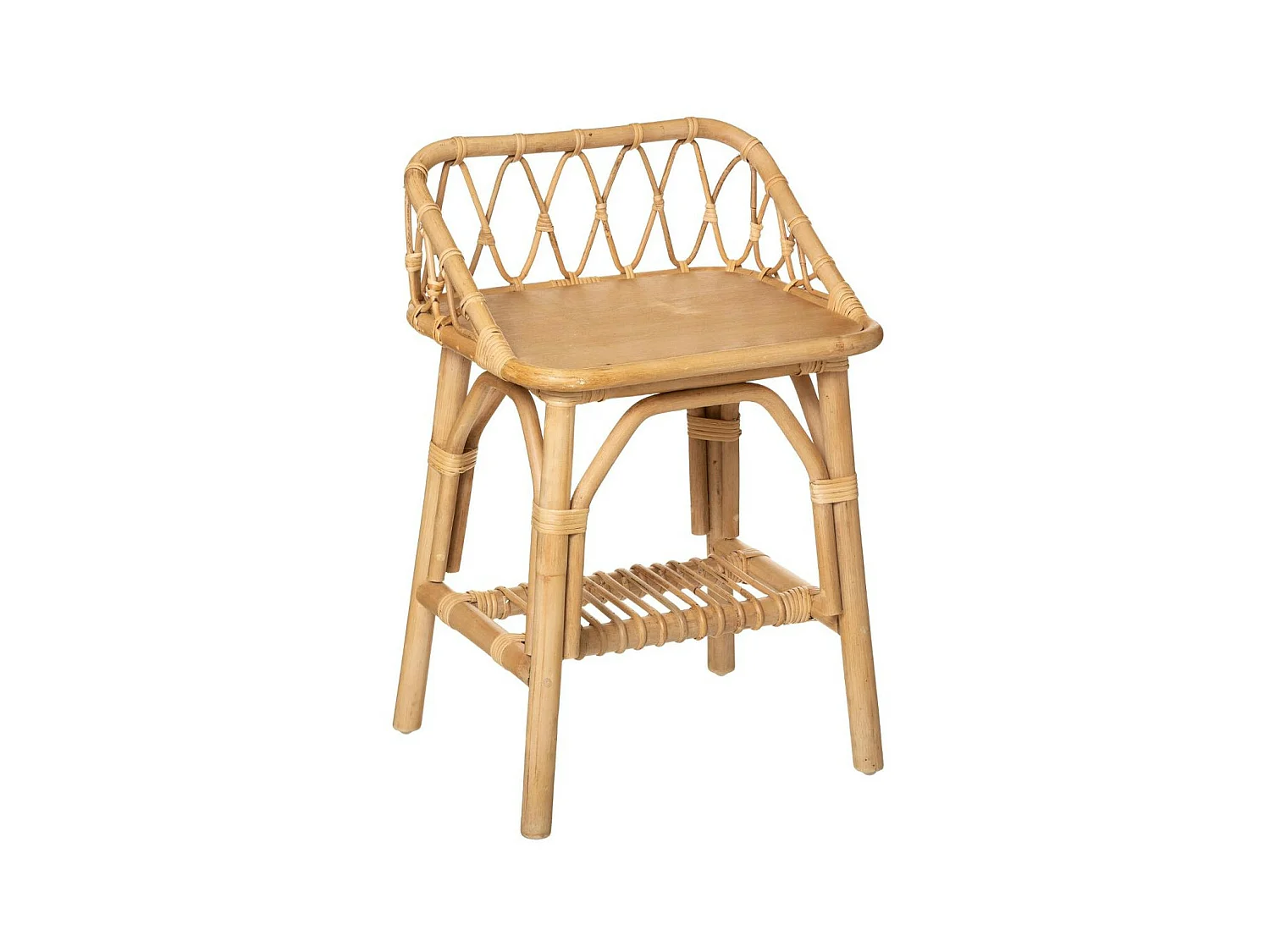 Table de Chevet en Rotin pour Chambre d'enfant
