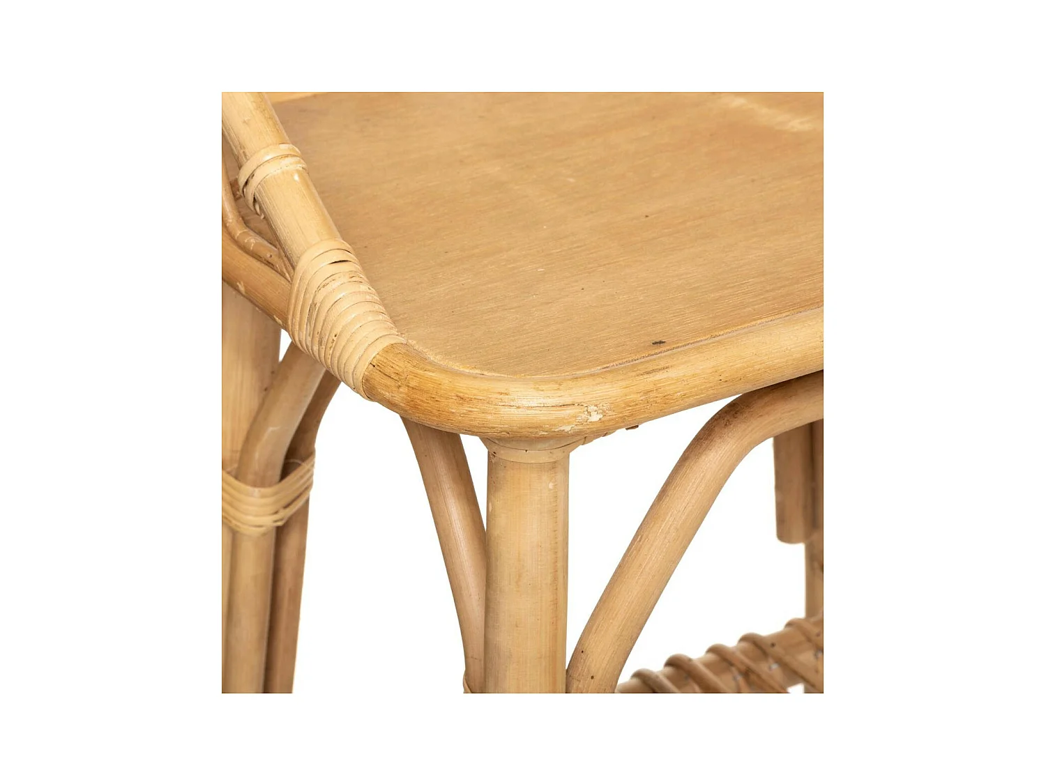 Table de Chevet en Rotin pour Chambre d'enfant