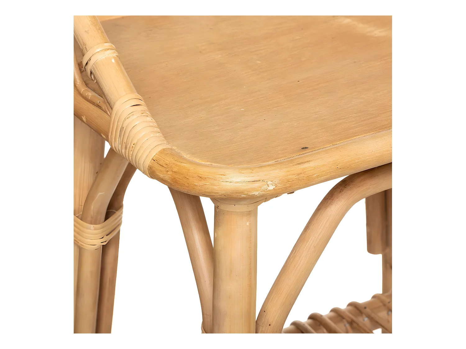 Table de Chevet en Rotin pour Chambre d'enfant