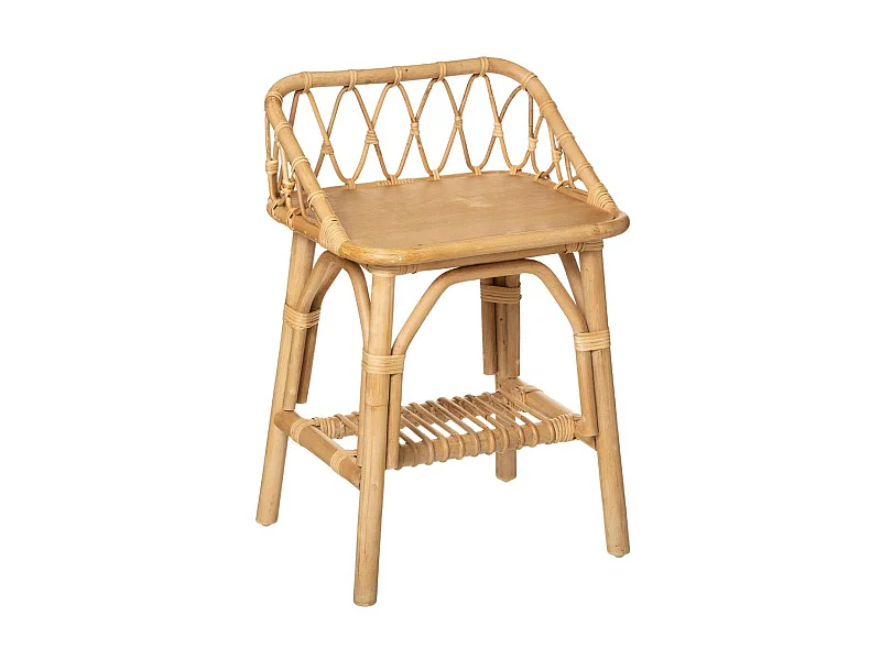 Table de Chevet en Rotin pour Chambre d'enfant