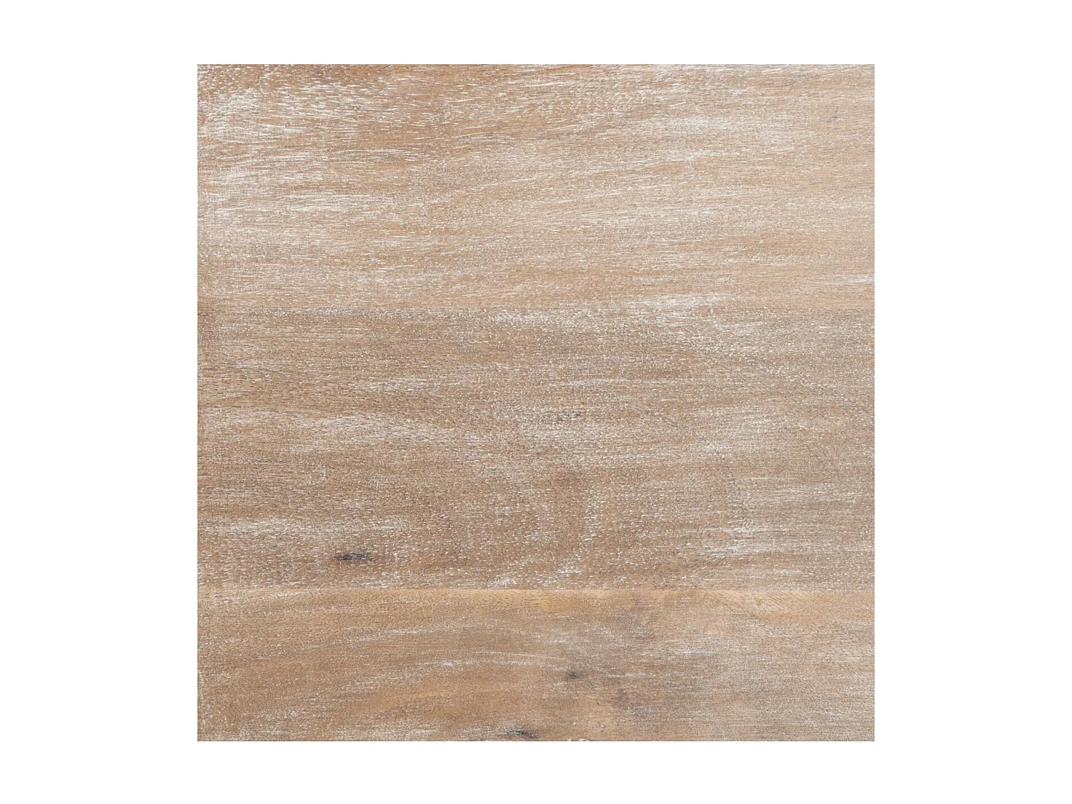 Table d'appoint Table de chevet en bois sculpté effet blanchi 1 porte H 45 cm