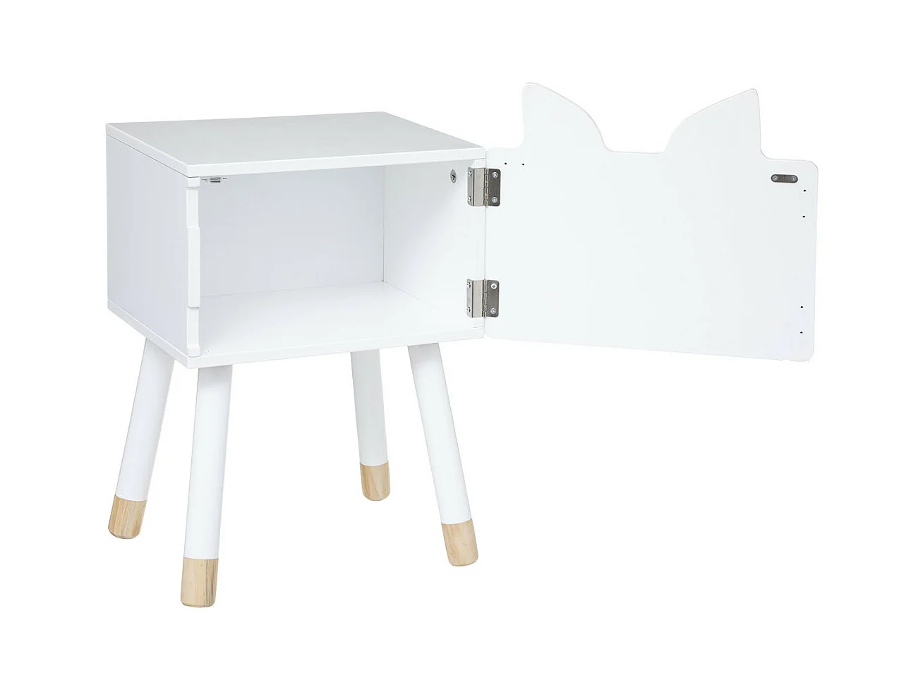 Mesita MDF blanco 53x26.5x34cm