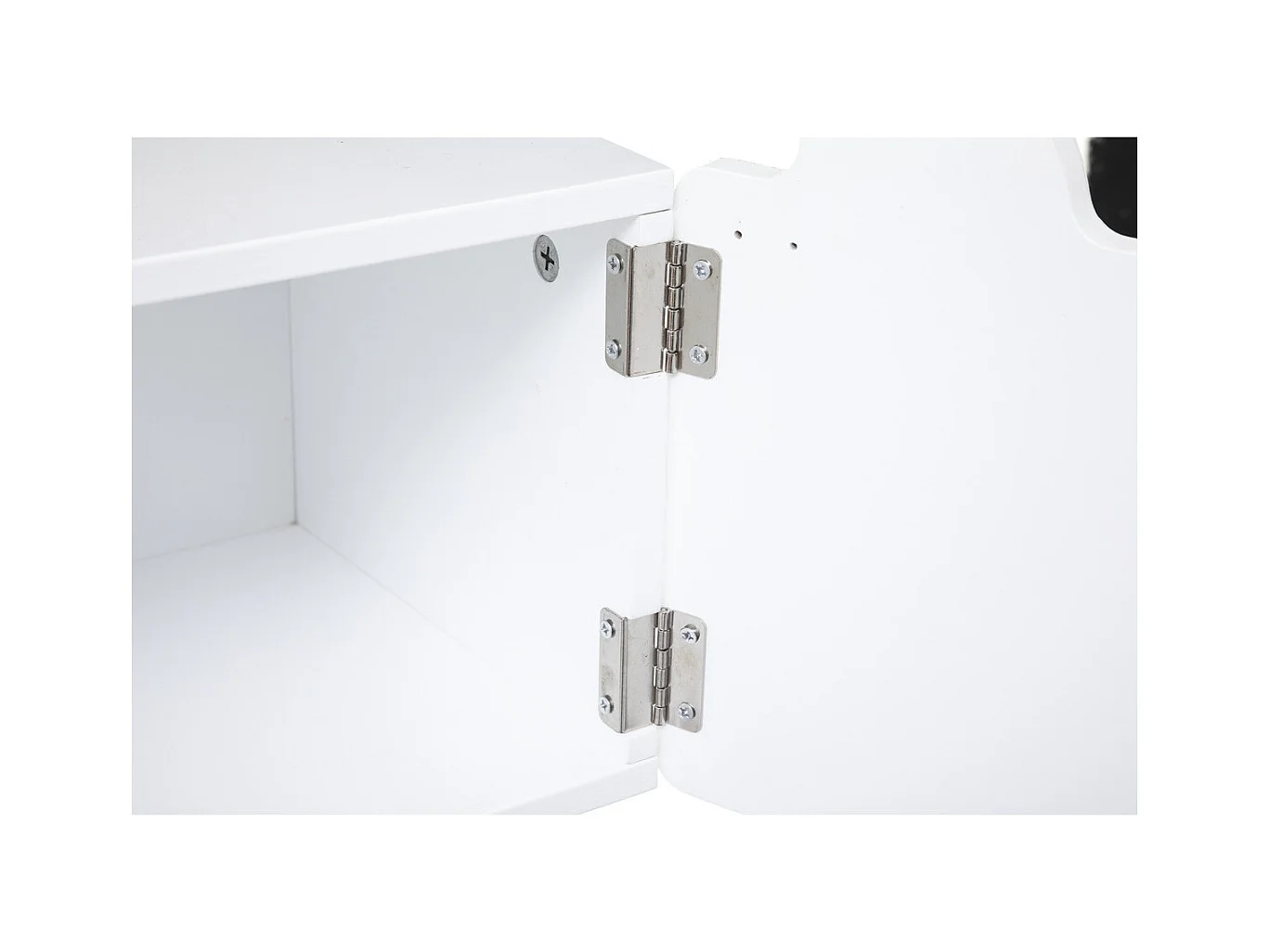 Mesita MDF blanco 53x26.5x34cm