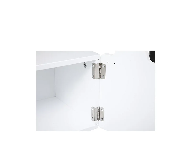 Mesita MDF blanco 53x26.5x34cm