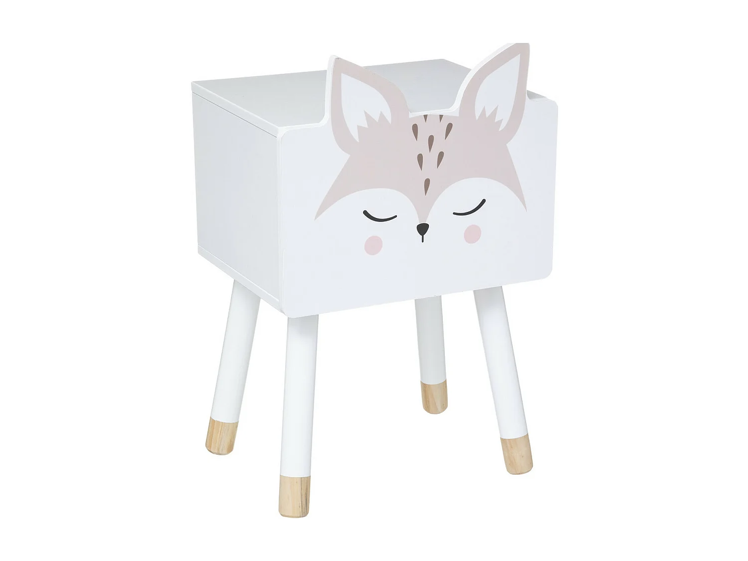 Couchtisch weiß MDF 53x26.5x34cm