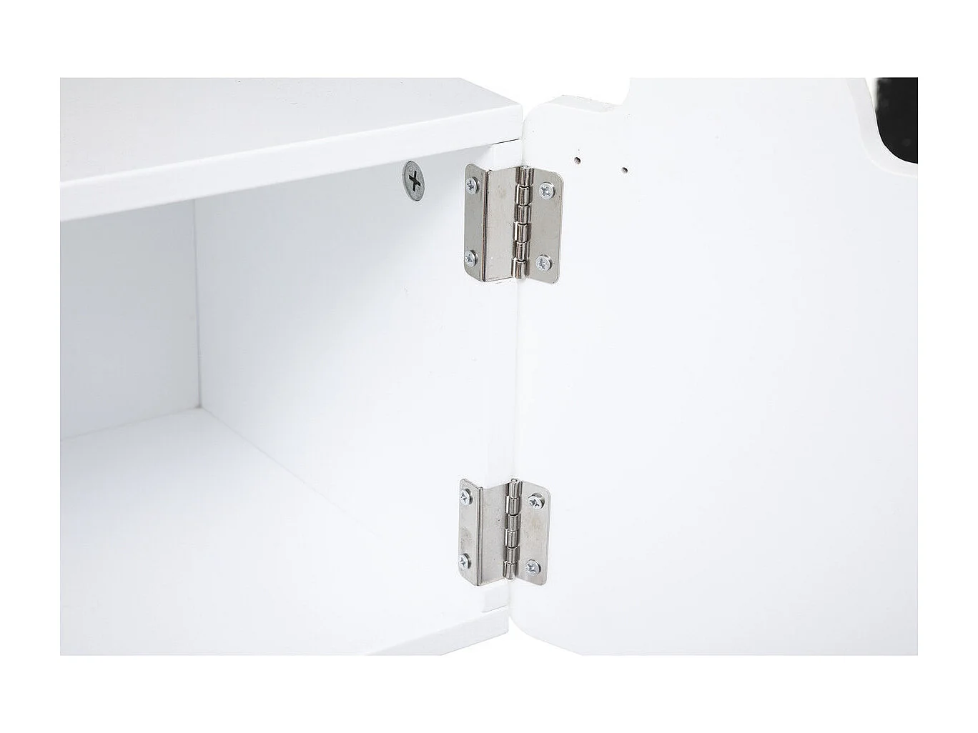 Couchtisch weiß MDF 53x26.5x34cm