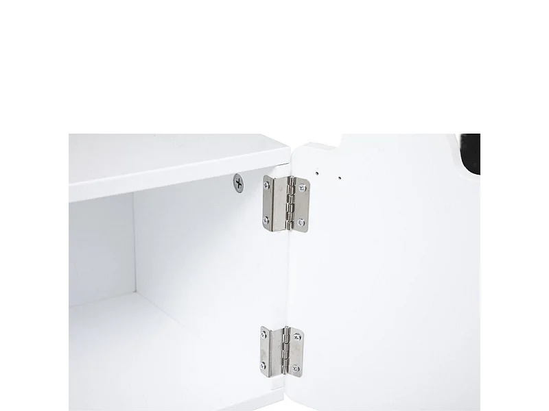 Couchtisch weiß MDF 53x26.5x34cm