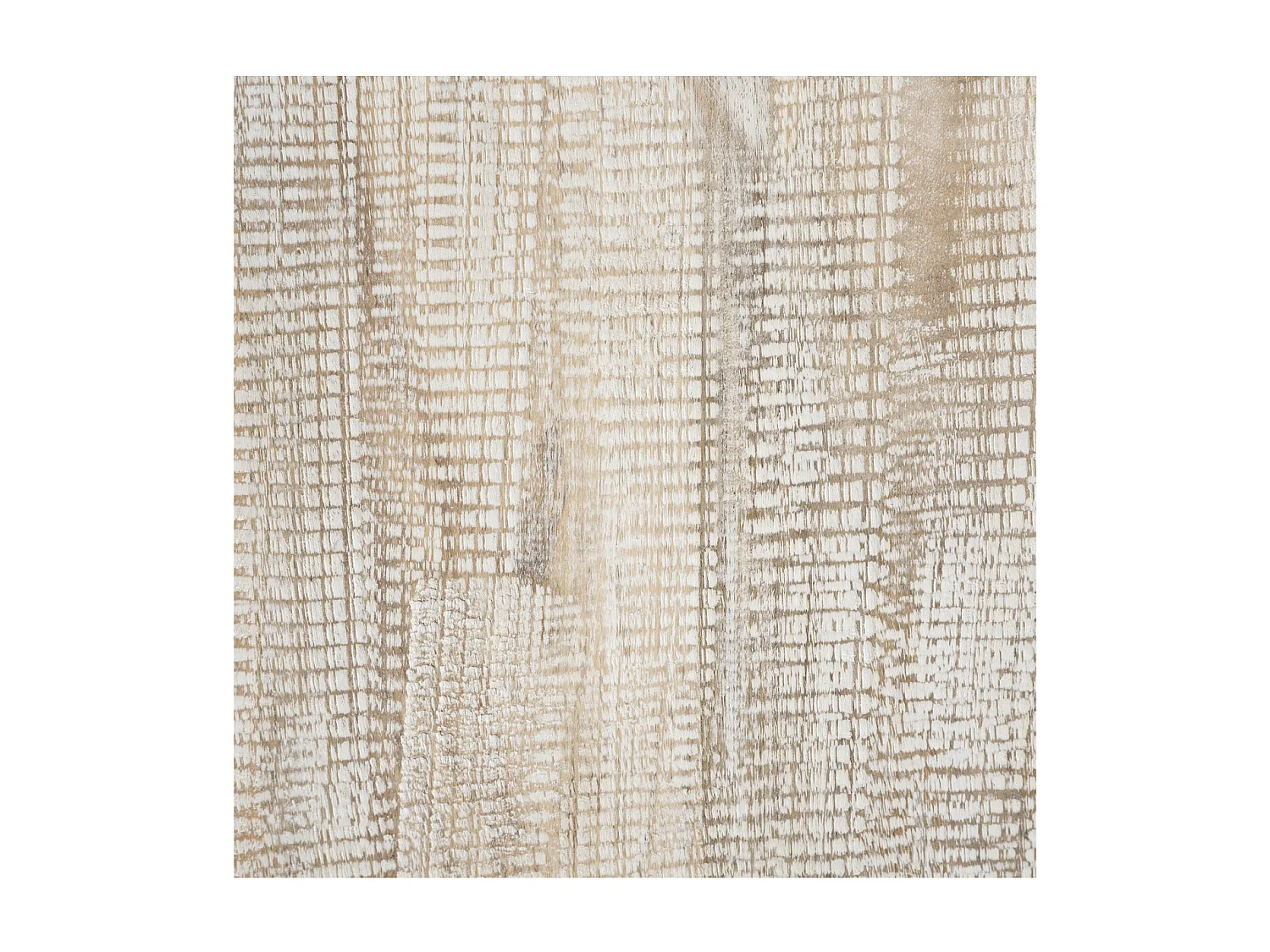 Table d'appoint Table de chevet 3 Tiroirs en Métal et Bois de Manguier sculpté