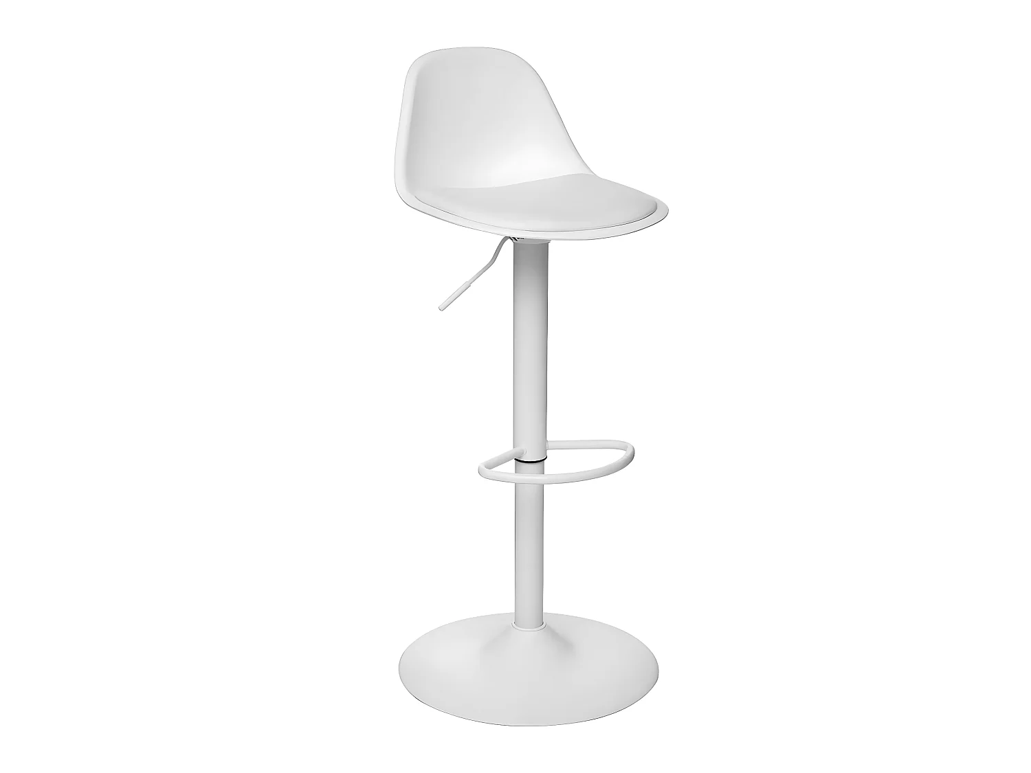 Tabouret Chaise de Bar Blanc moderne hauteur ajustable