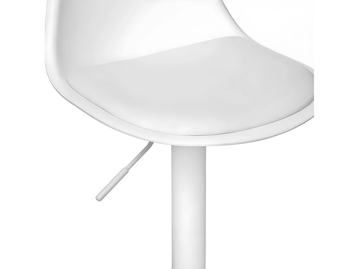 Tabouret Chaise de Bar Blanc moderne hauteur ajustable