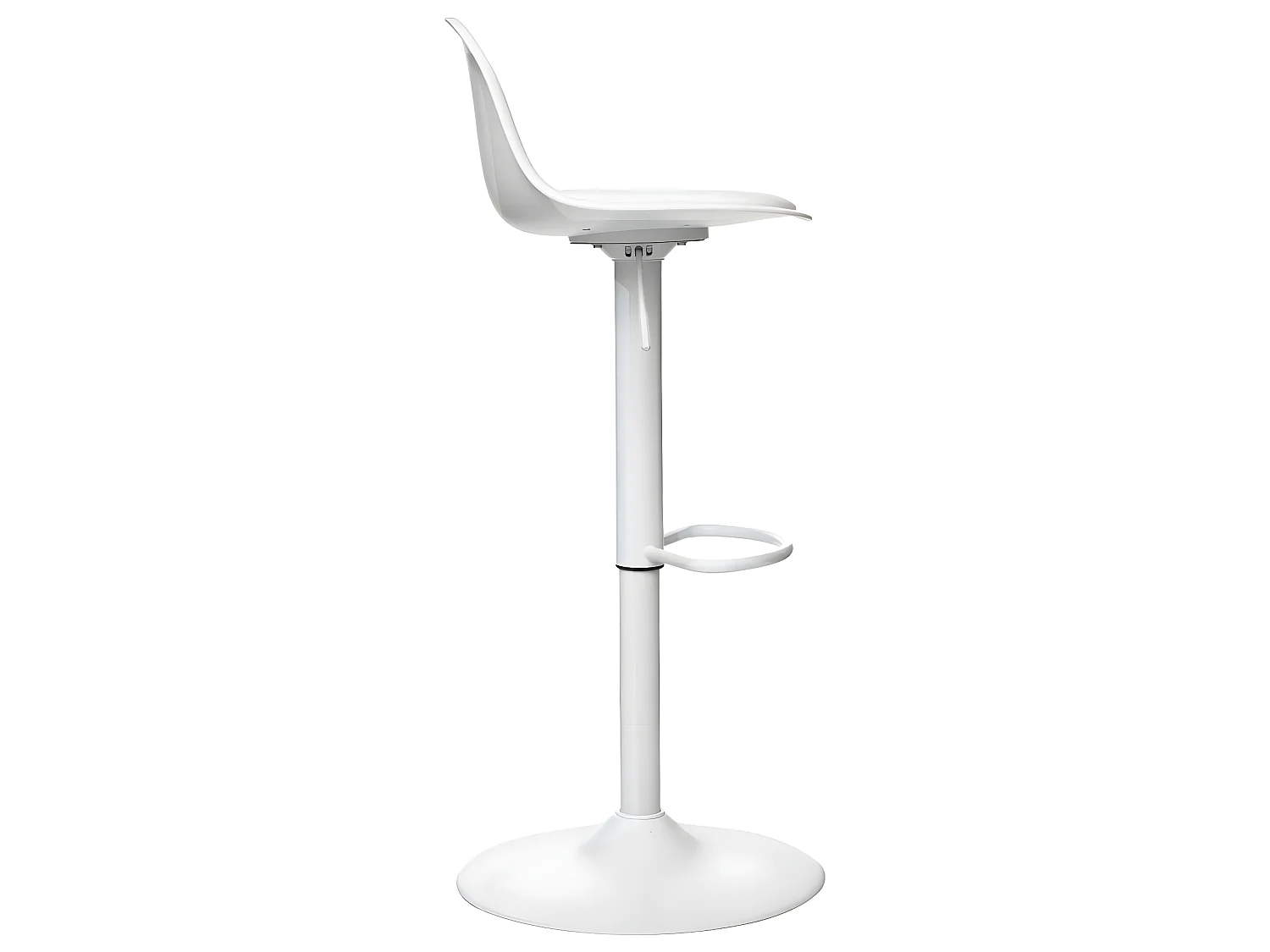 Tabouret Chaise de Bar Blanc moderne hauteur ajustable