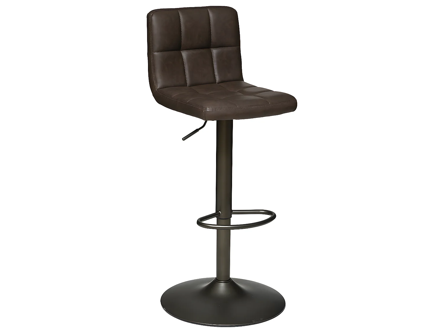 Tabouret  Chaise de bar ajustable Design Marron vintage