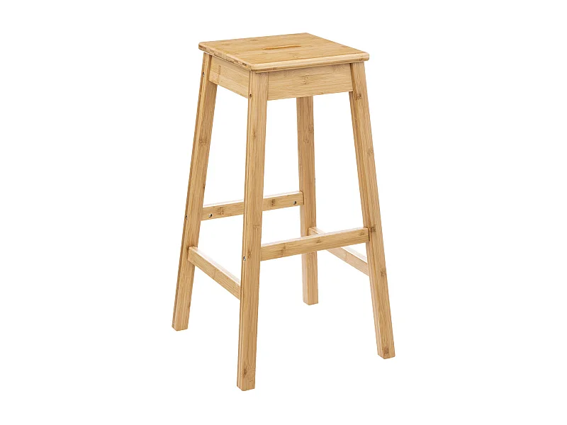 Tabouret de Bar en Bambou H  75 cm