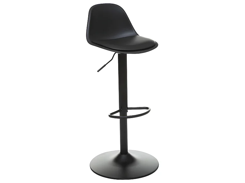 Tabouret Chaise de Bar Noir hauteur ajustable