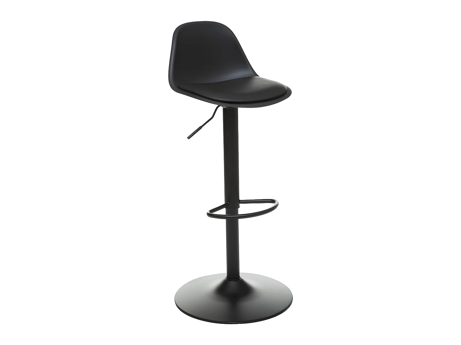 Tabouret Chaise de Bar Noir hauteur ajustable