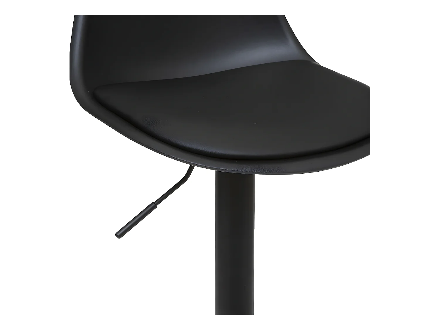 Tabouret Chaise de Bar Noir hauteur ajustable