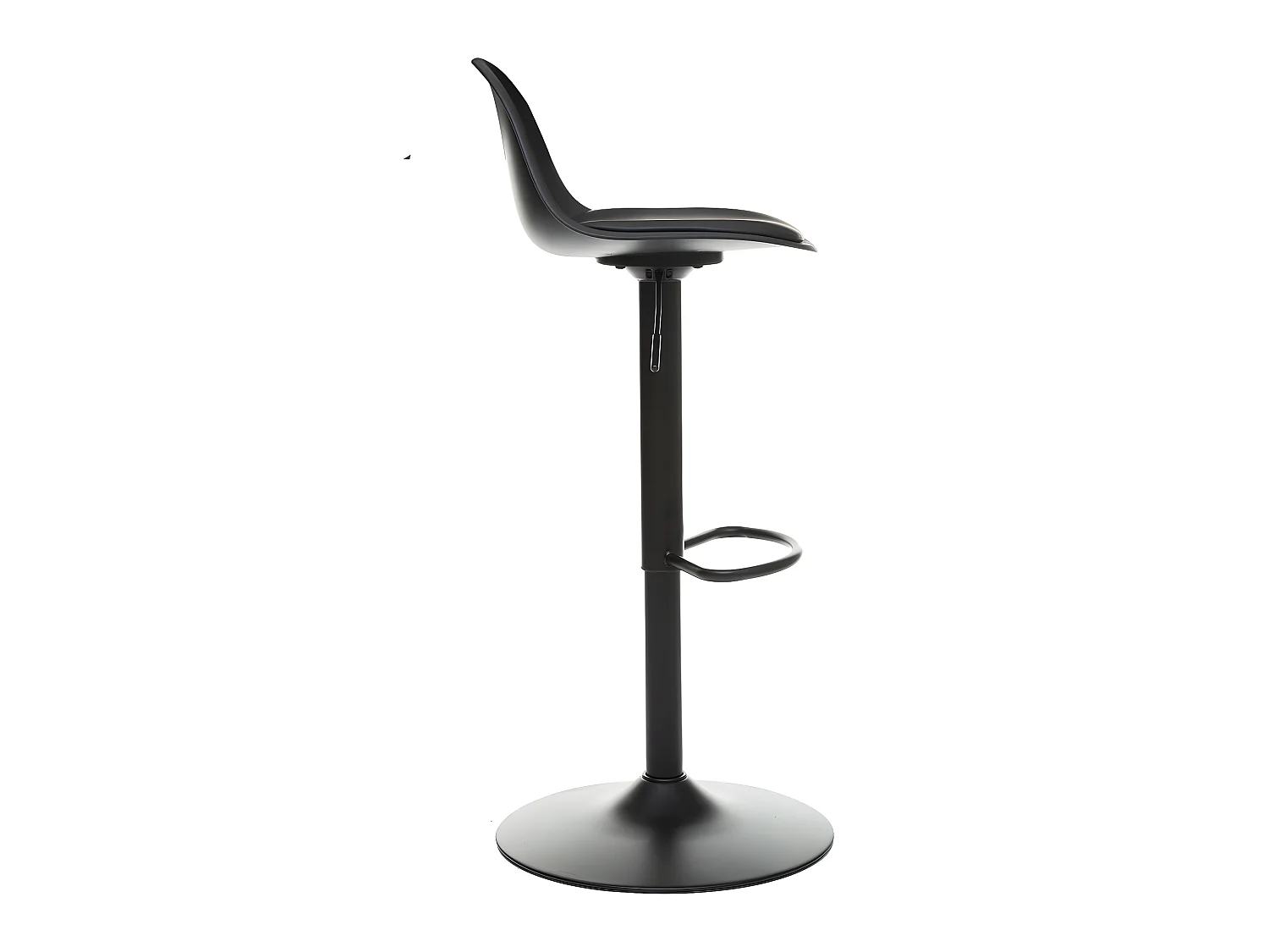 Tabouret Chaise de Bar Noir hauteur ajustable
