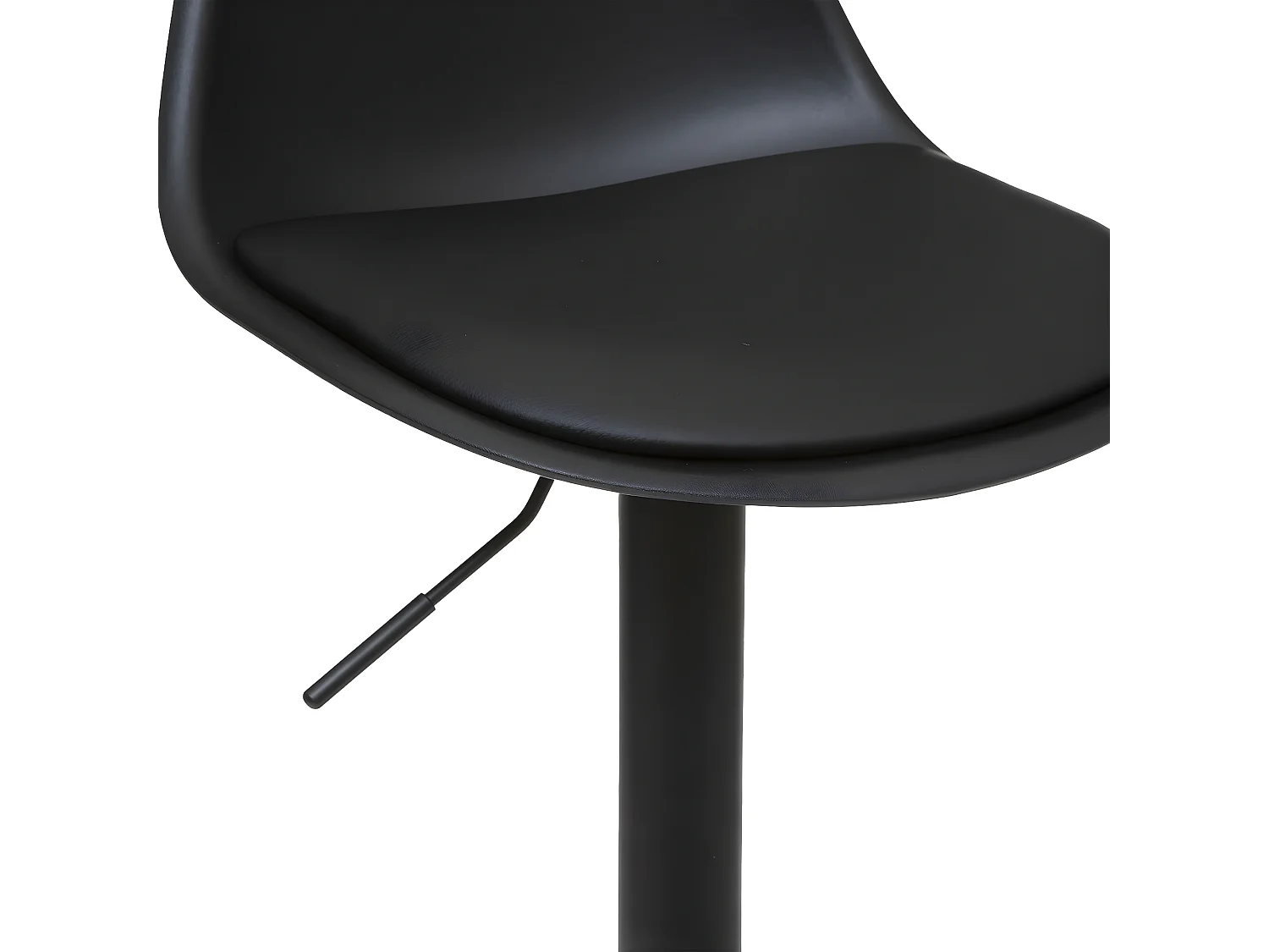 Tabouret Chaise de Bar Noir hauteur ajustable
