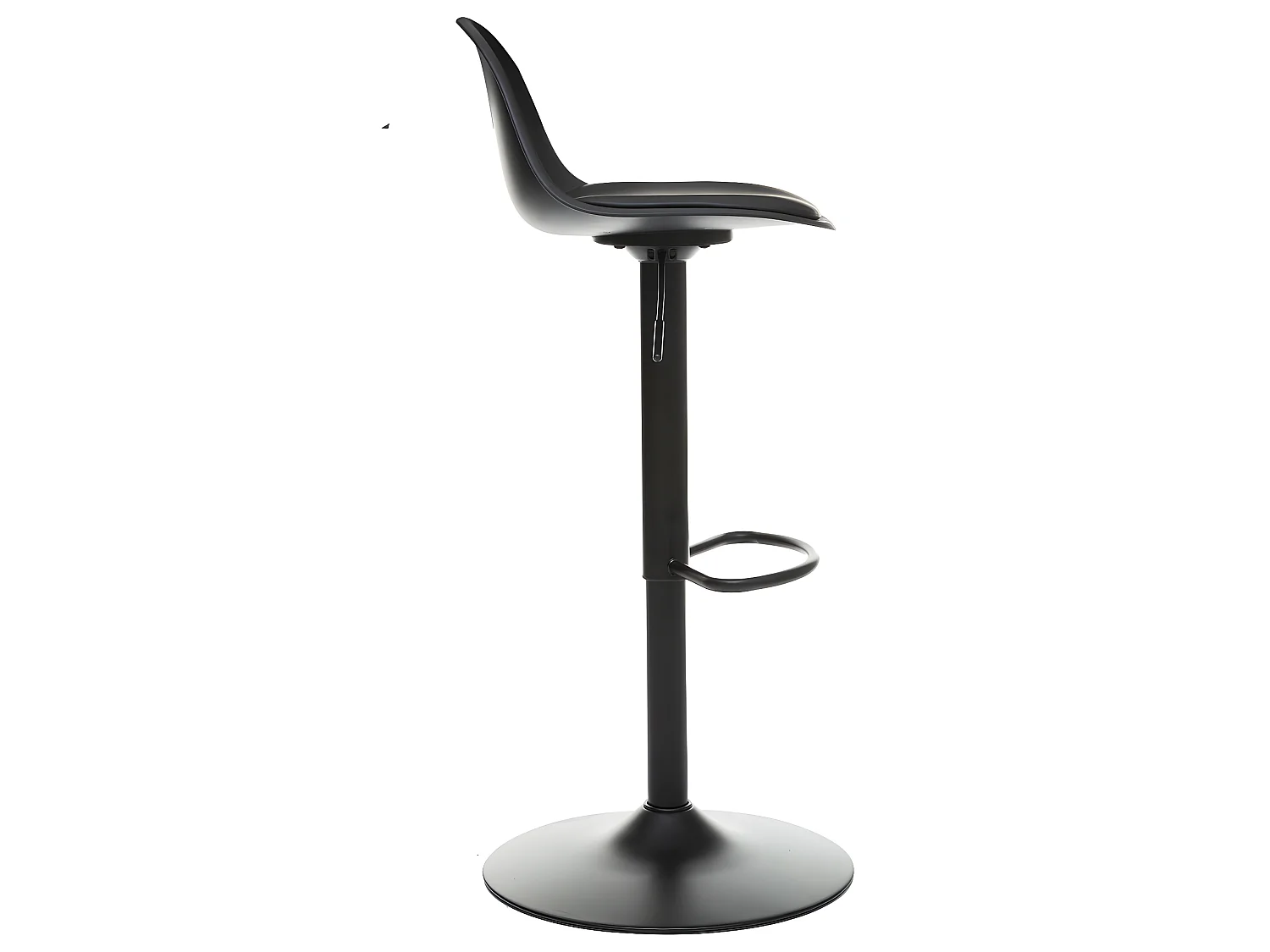 Tabouret Chaise de Bar Noir hauteur ajustable