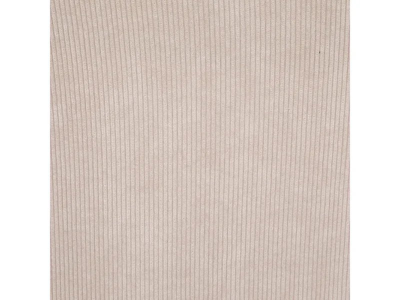 Tabouret Chaise de Bar en velours côtelé Beige Lin et pieds en métal aspect chêne