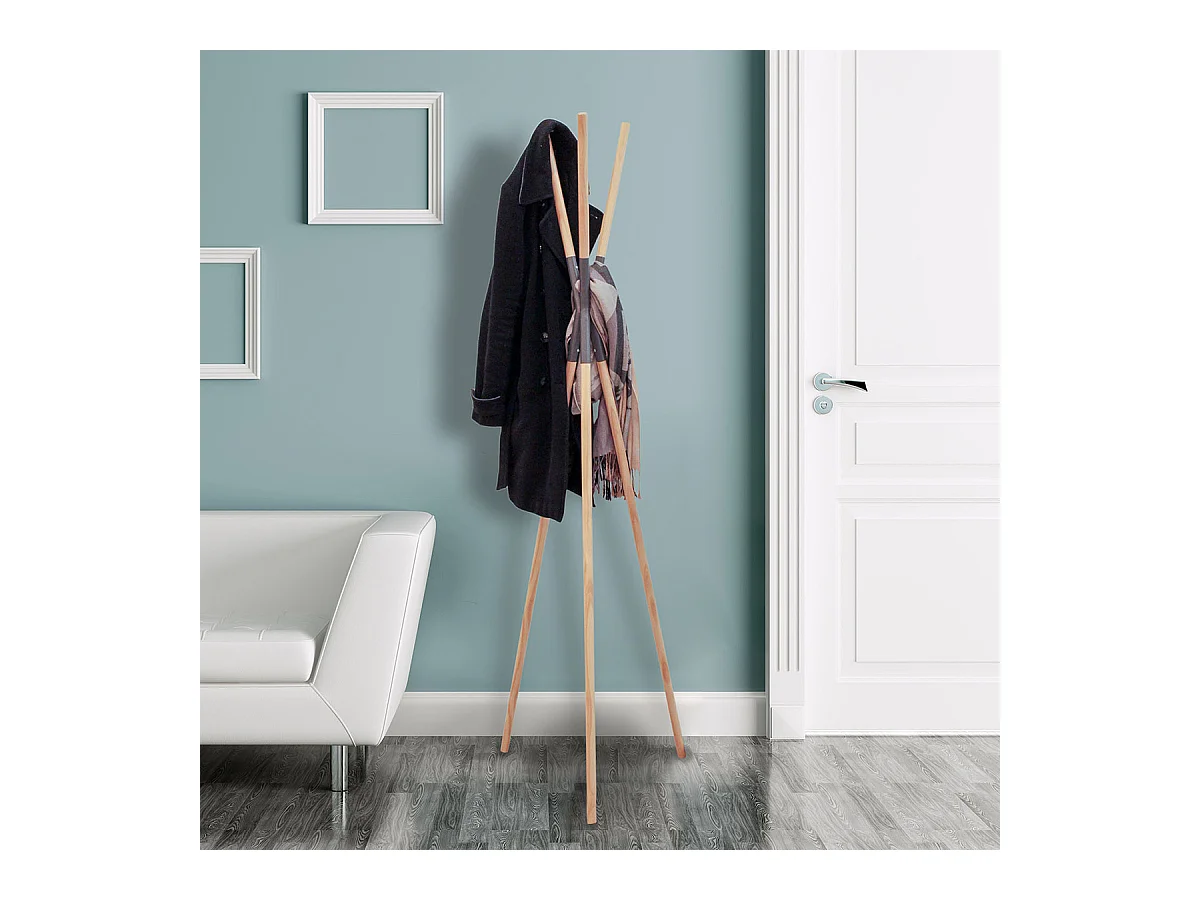 OGLALA - Portemanteau "Tipi" 3 Patères Gris