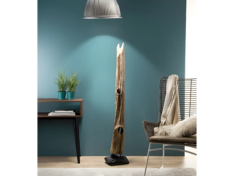 LALY - Objet décoration bois teck branche naturelle 'L'