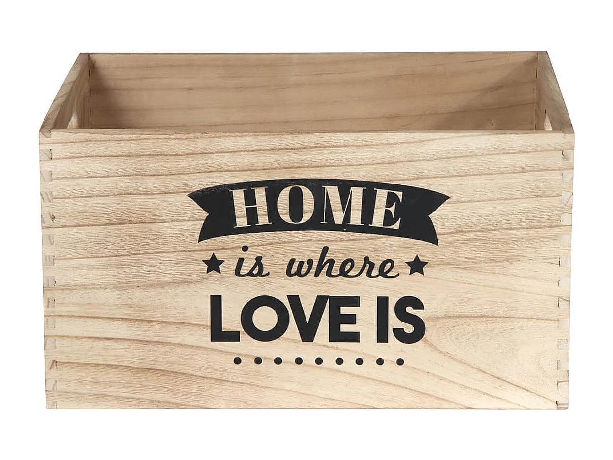 HOME - Lot de 3 Cagettes Gigognes Naturelles