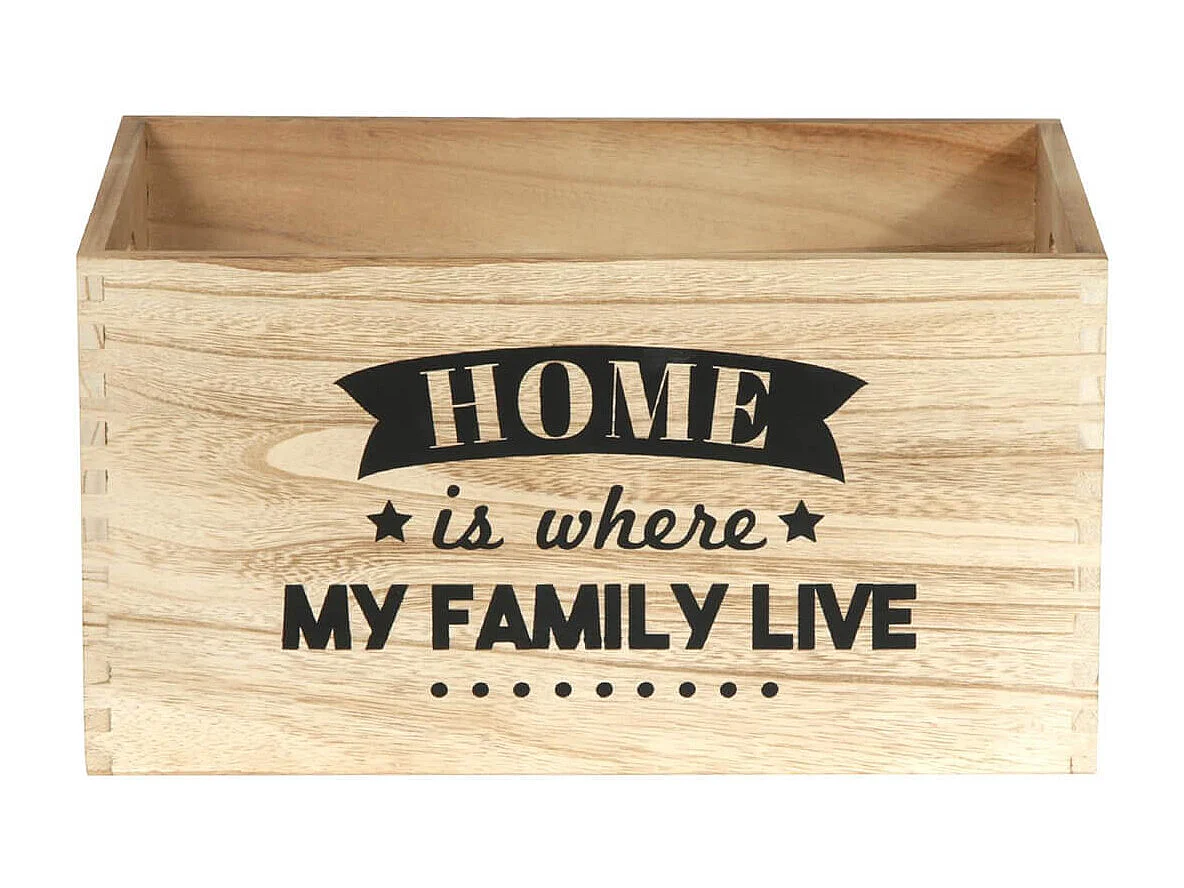 HOME - Lot de 3 Cagettes Gigognes Naturelles