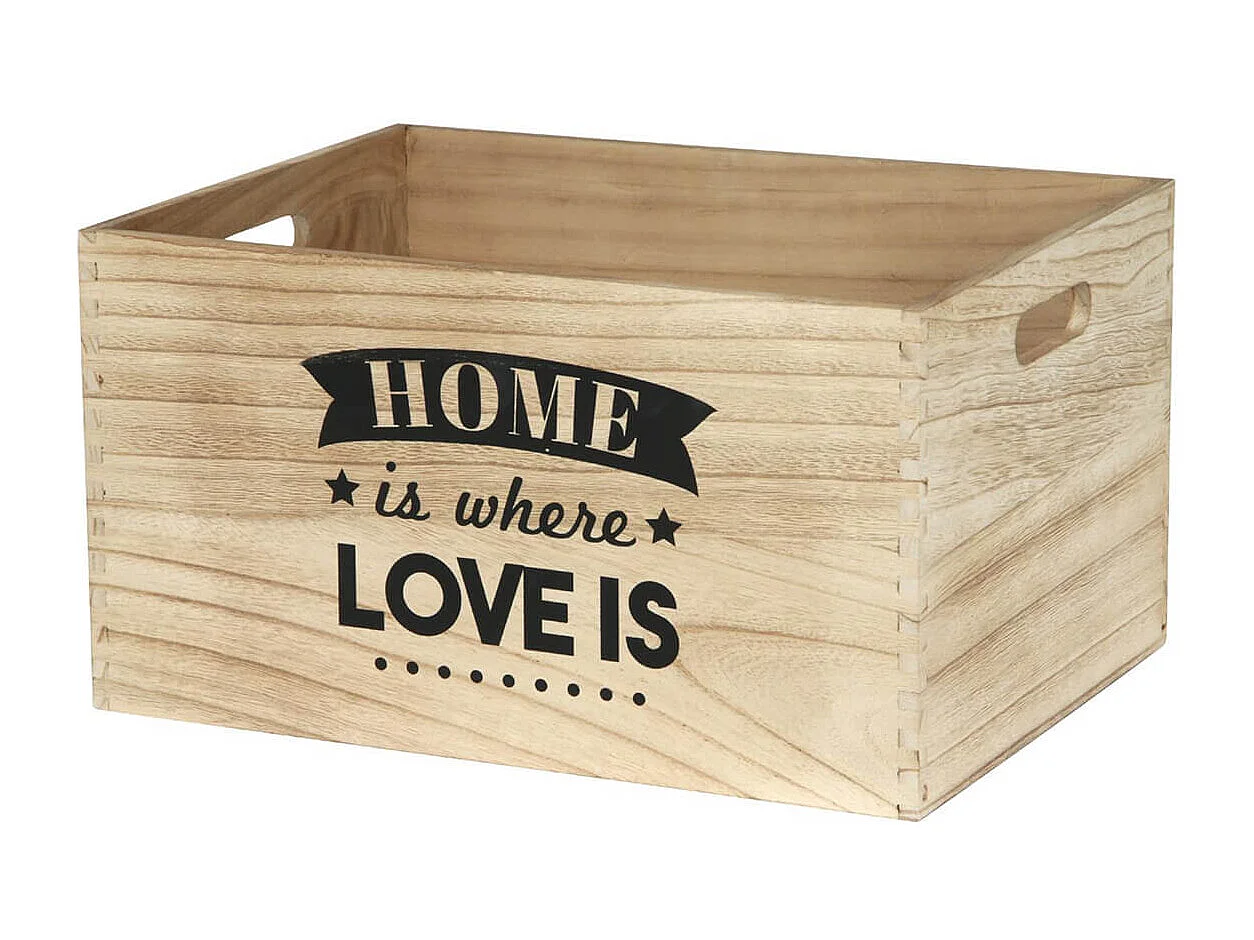 HOME - Lot de 3 Cagettes Gigognes Naturelles