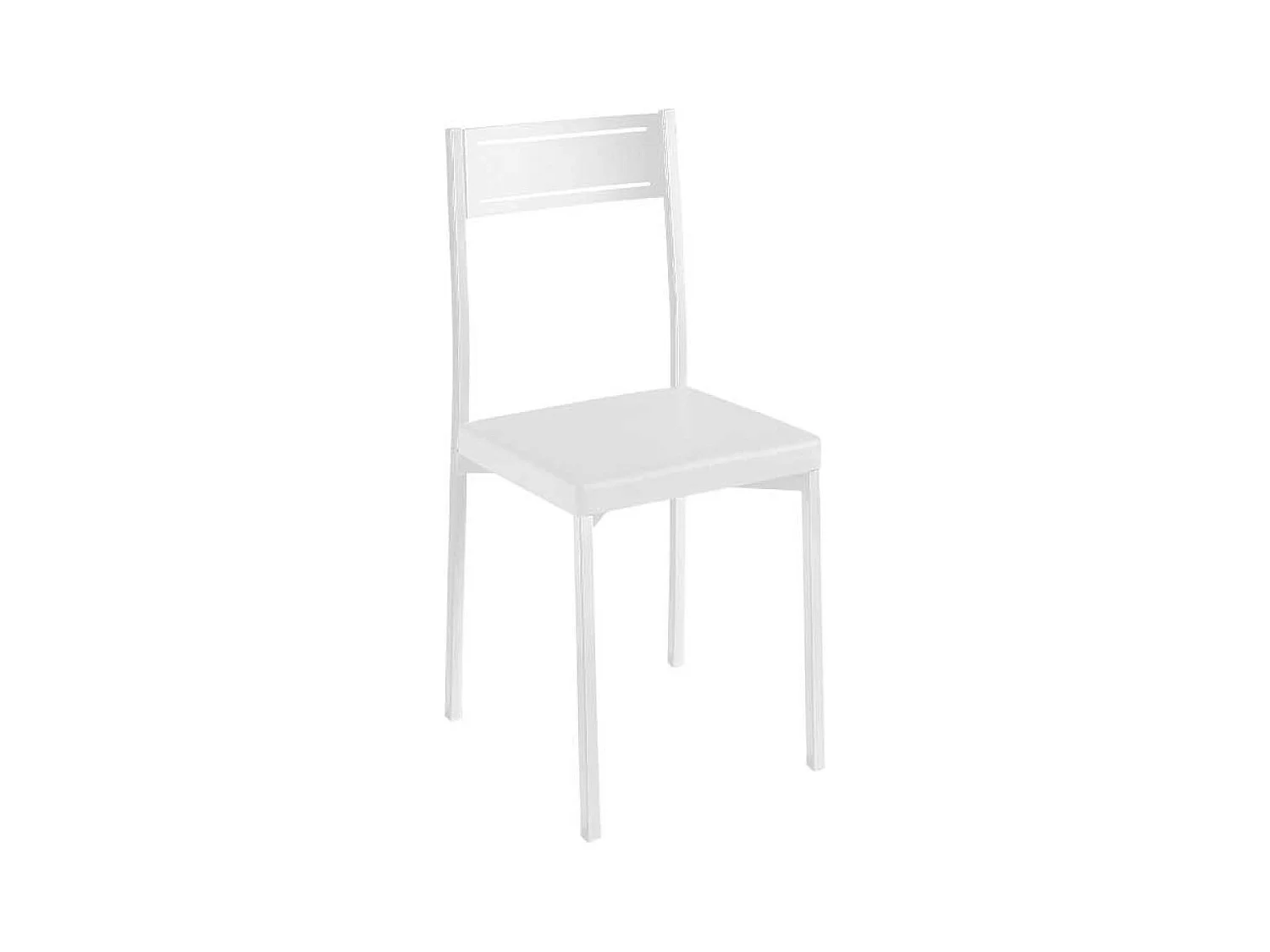 Pack 4 sillas para comedor acabado blanco, 86 cm(alto)39 cm(ancho)45 cm(largo)