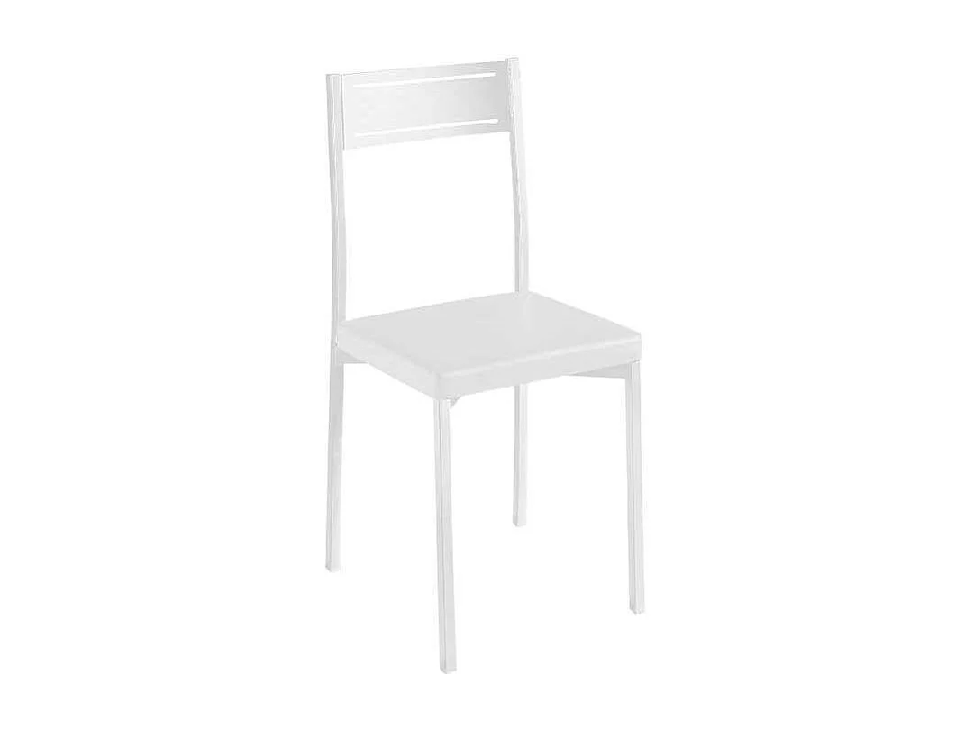 Pack 4 sillas para comedor acabado blanco, 86 cm(alto)39 cm(ancho)45 cm(largo)