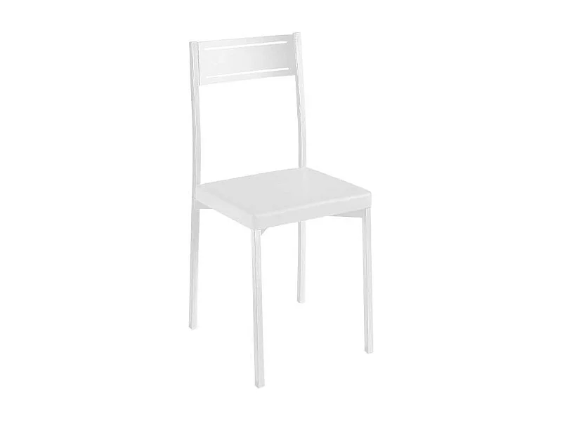 Pack 4 sillas para comedor acabado blanco, 86 cm(alto)39 cm(ancho)45 cm(largo)