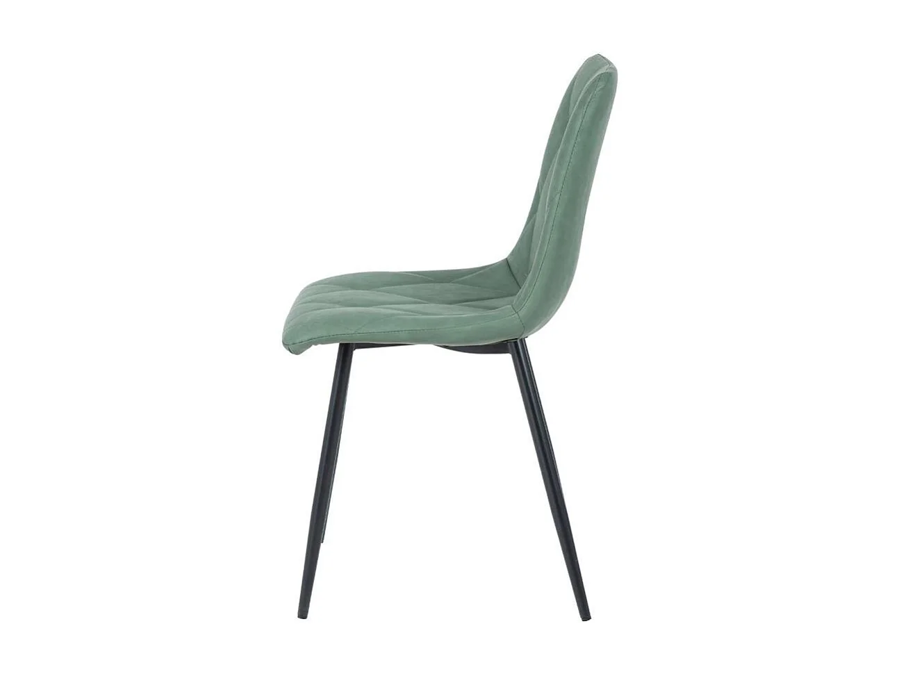 Pack 4 sillas Avat tapizado en polipiel verde 88cm(alto) 45cm(ancho) 54cm(largo)