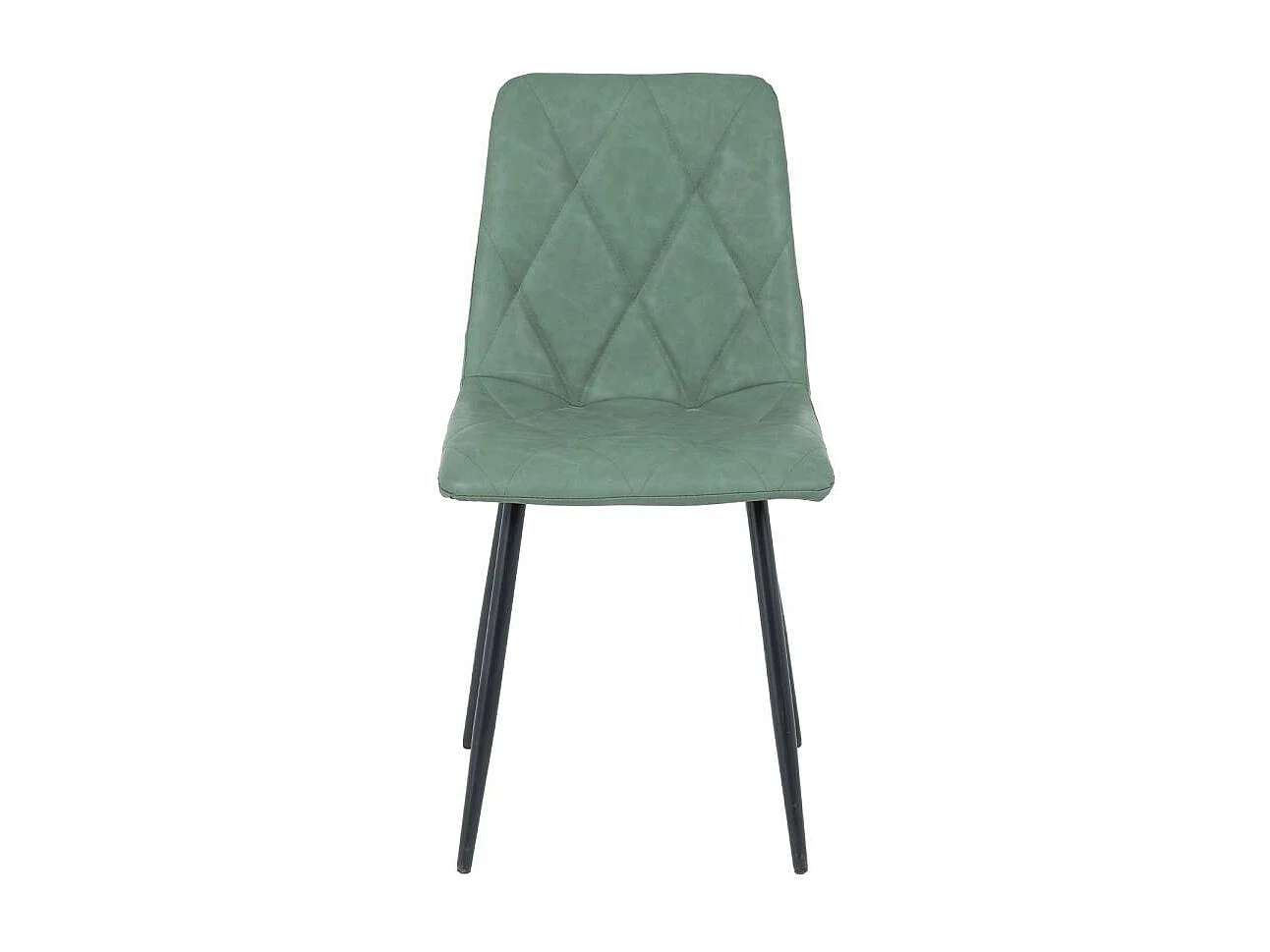 Pack 4 sillas Avat tapizado en polipiel verde 88cm(alto) 45cm(ancho) 54cm(largo)