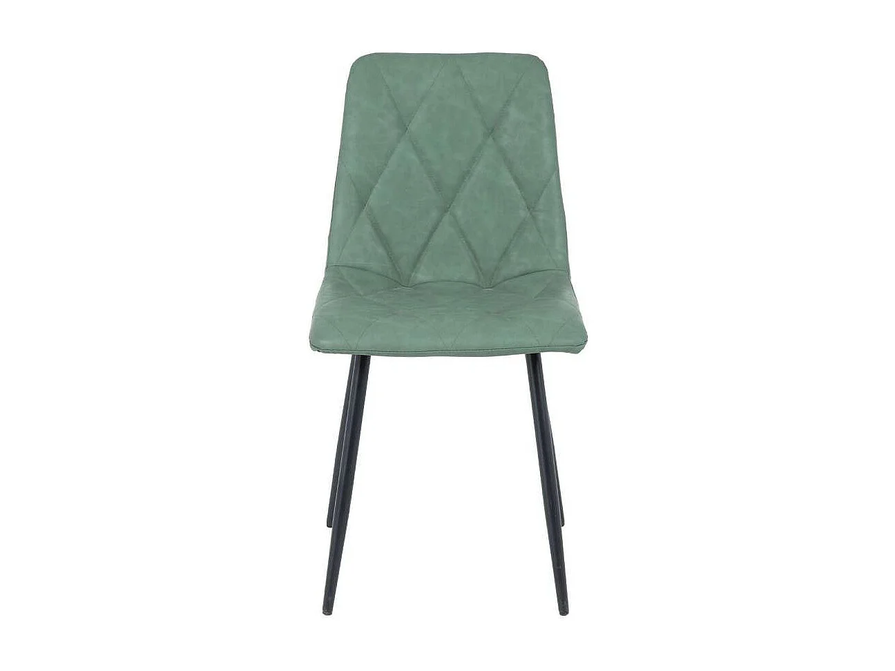 Pack 4 sillas Avat tapizado en polipiel verde 88cm(alto) 45cm(ancho) 54cm(largo)