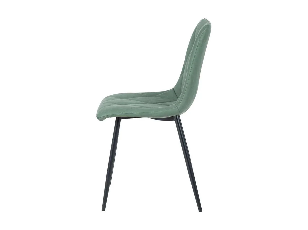 Pack 4 sillas Avat tapizado en polipiel verde 88cm(alto) 45cm(ancho) 54cm(largo)