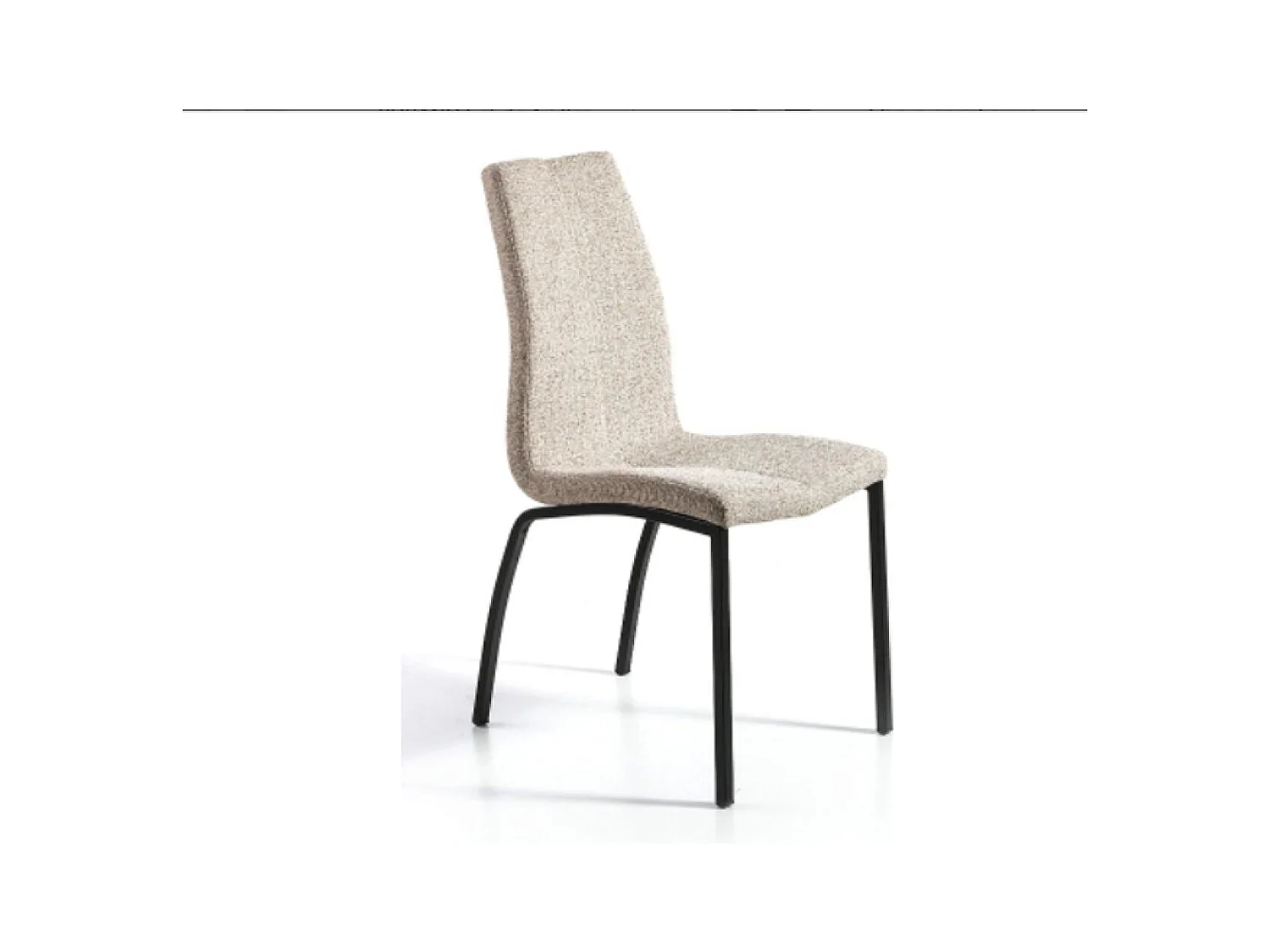 Pack de 4 sillas modelo TANIA acabado tela beige claro, 43 x 58 x 94cm (largo x ancho x al