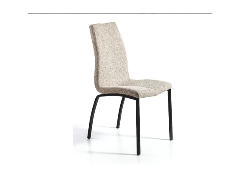 Pack de 4 sillas modelo TANIA acabado tela beige claro, 43 x 58 x 94cm (largo x ancho x al