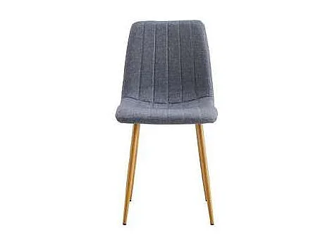 Pack de 4 sillas para cocina o comedor Nails tapizado textil gris/roble, 87cm(alto) 44cm(a