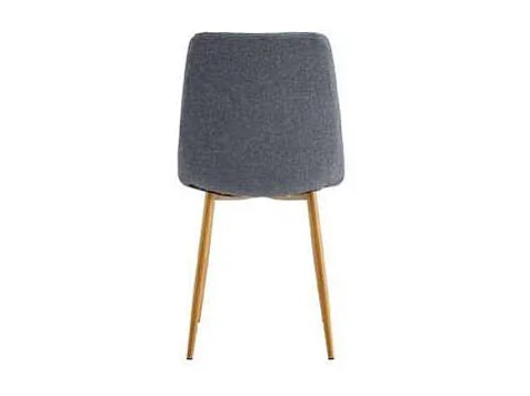 Pack de 4 sillas para cocina o comedor Nails tapizado textil gris/roble, 87cm(alto) 44cm(a