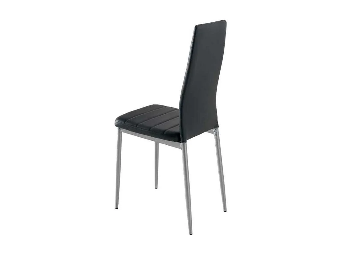 Pack 4 sillas Carmen en acabado negro 96 cm(alto)41 cm(ancho)52 cm(largo)