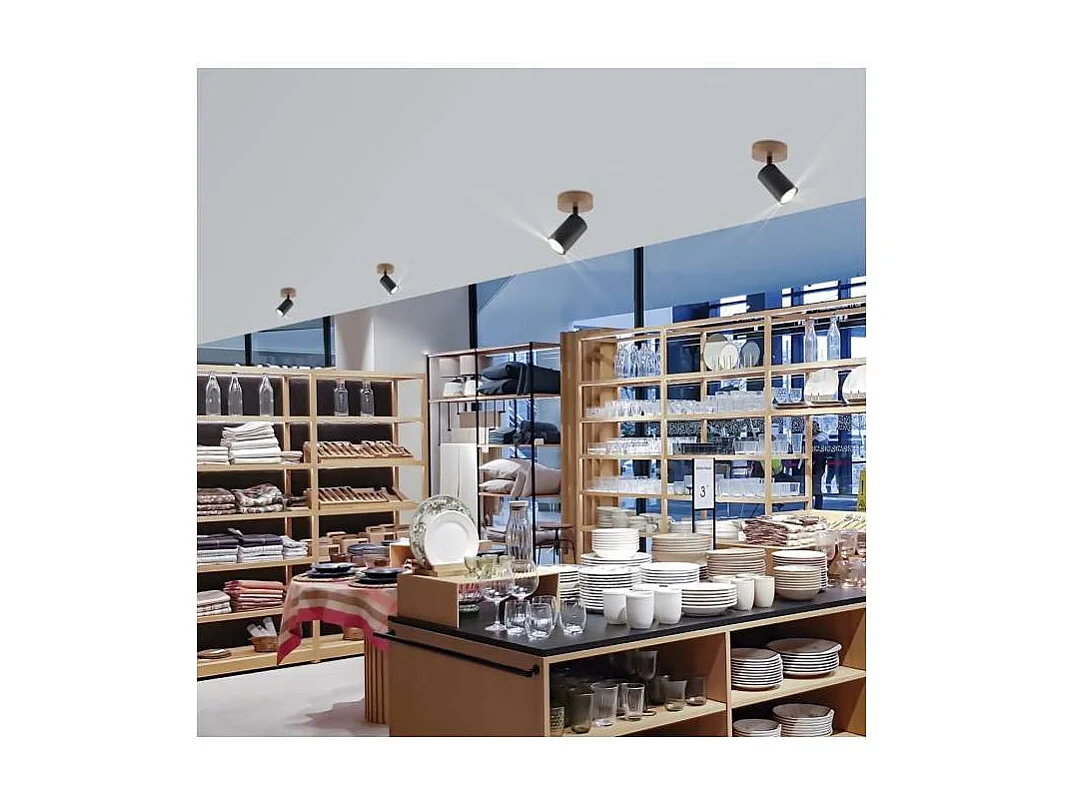 Aplique a pared modelo Pireo acabado negro, 15.5cm(alto) 10cm(ancho) 10cm(fondo)