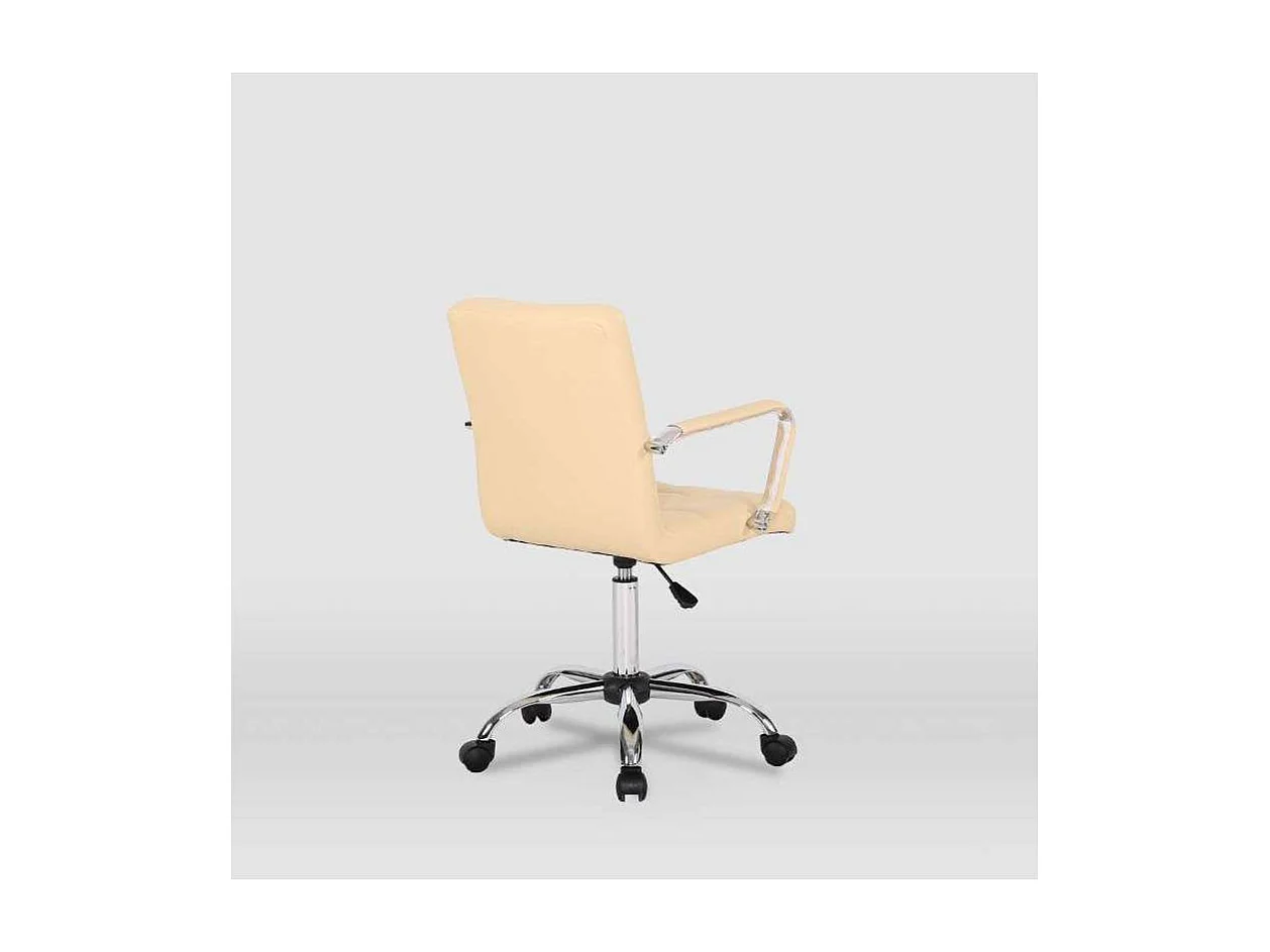 Silla de oficina Isabella en beige. Alto: 89-104, Ancho: 51, Fondo: 49.