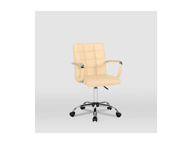 Silla de oficina Isabella en beige. Alto: 89-104, Ancho: 51, Fondo: 49.