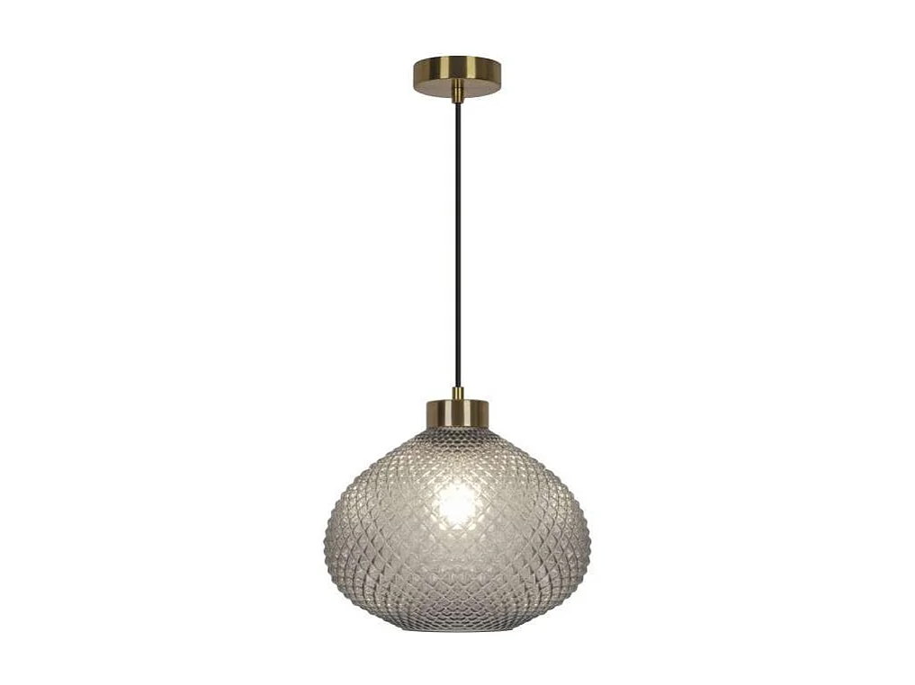 Colgante modelo Flore acabado latón/fume, 31cm(alto) 28cm(ancho) 28cm(fondo.