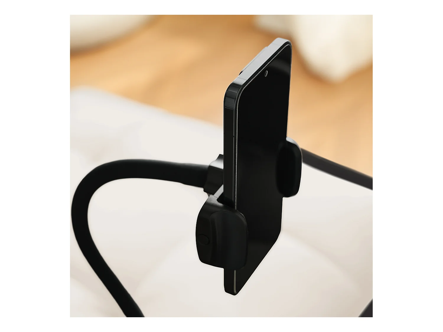 Canapé convertible, velours beige, Canapé simple avec support téléphone et porte-gobelet, pour salon et chambre